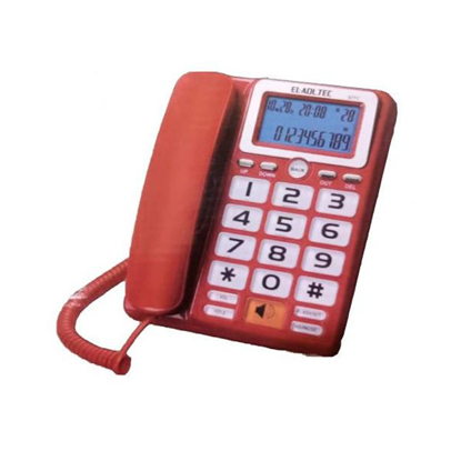 EL-ADL Tec Corded Telephone, Red - 921C