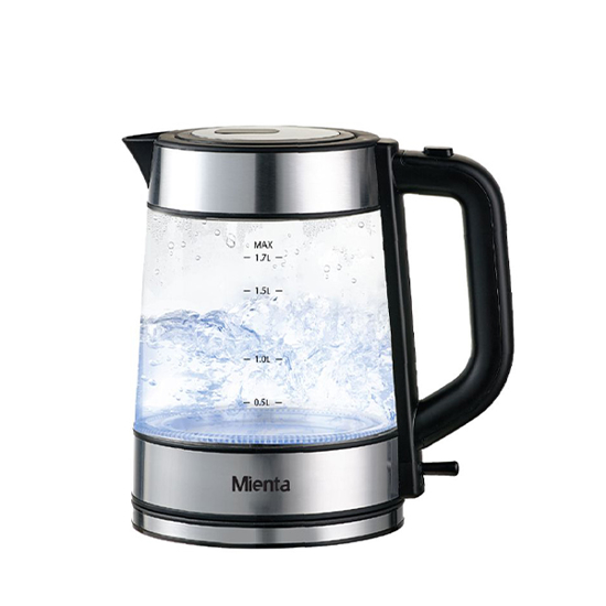 Mienta Kettle 2200 Watt 1.7 liter glass EK201837A	