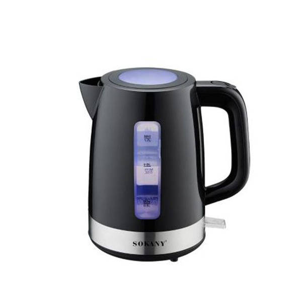 Sokany Electric Kettle 2200 Watt 1.7 Liter Black SK-09006