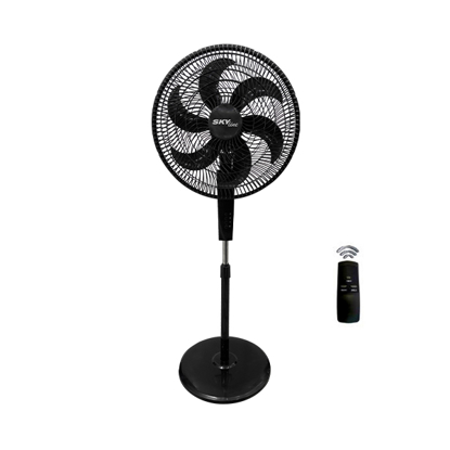 Skyline Jet Stand Fan 18 inch with Remote Control Black SF18-N