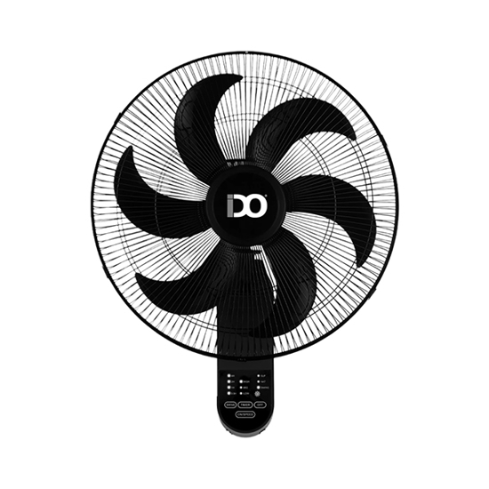 iDO Wall Fan with Remote Control 18 Inch 6 Blades – WF18RC-BK