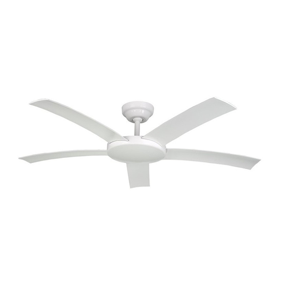 Wellsun Ceiling Fan 5 Blades 56 Inch White DS56-26B5