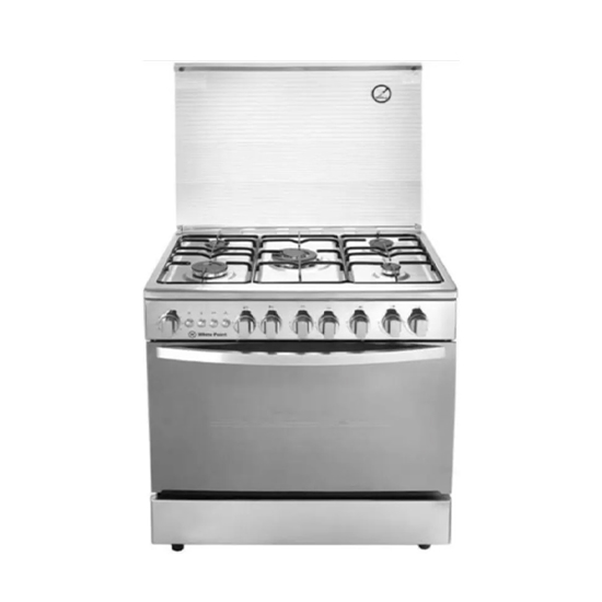 White point gas cooker 60*80 cm 5 burners with fan stainless WPGC8060SXTAN