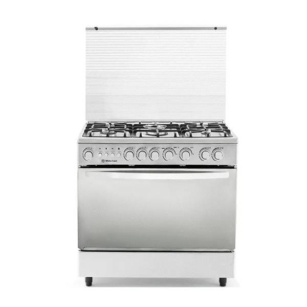 White point gas cooker 60*90 cm 5 burners full safety stainless steel mirror oven door WPGC9060XCFSAM