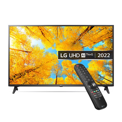 LG UHD 4K TV 50 Inch Cinema Screen Design 4K Active HDR WebOS Smart AI ThinQ Model 50UQ75006LG	