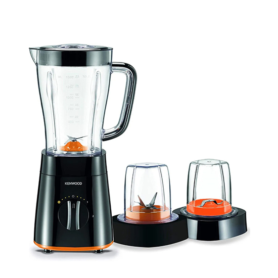 Kenwood Blender 2 Liter with grinder and chopper 500 Watt Black BLP15.360BK