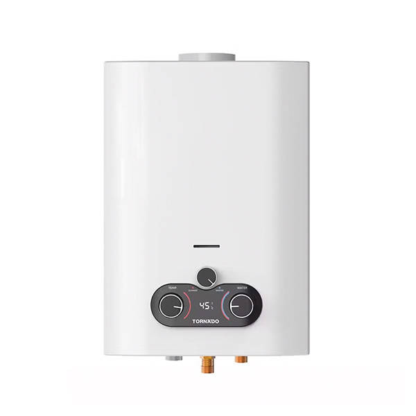 TORNADO Gas Water Heater 10 L Petroleum Gas White GHE-10CTEMP-W