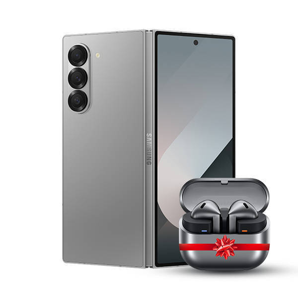 Picture of Samsung Galaxy Z Fold6 Dual SIM 512GB - 12GB RAM 5G Silver Shadow + Free Galaxy Buds 3