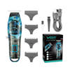 VGR Professional Rechargeable Hair Trimmer Digital Cordless Blue V-923