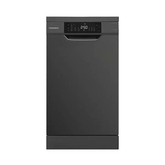 TORNADO Dishwasher 10 Person 45 cm Digital 7 Programs Black TDV-FN107CBK