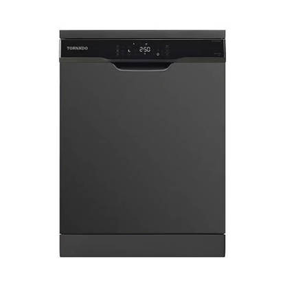 TORNADO Dishwasher 12 Person 60 cm Digital 8 Programs Black TDV-FN128CBK