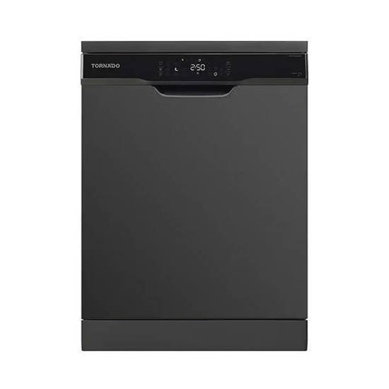 TORNADO Dishwasher 12 Person 60 cm Digital 8 Programs Black TDV-FN128CBK