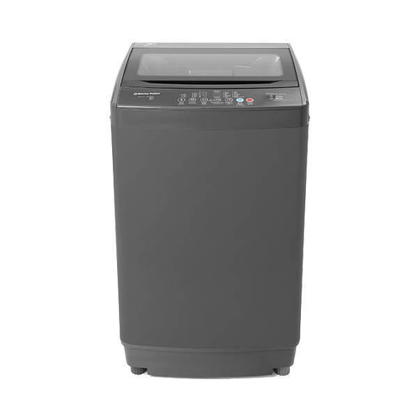 White Point Top loading Washing Machine 12 KG Digital Screen Diamond Drum Hydraulic Glass Door Dark Grey WPTL12DGGLA