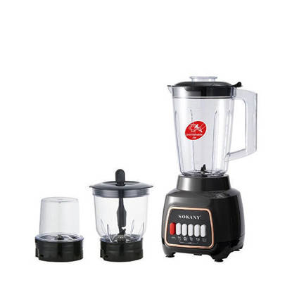 Sokany Blender With Grinder and Whisk 1.5 Liters 600 Watt Black SK-03008