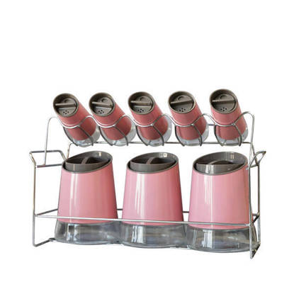 Spice box set 9 Pieces Pink MH-0901