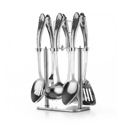 drobina spoon set 7 pieces with stand stainless steel MH-02000