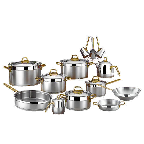 VIVALDI Stainless Steel Set 21 Pieces with Copper hand