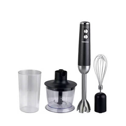 TORNADO Hand Blender 1200 Watt Chopper Whisk Black HB-1200BST