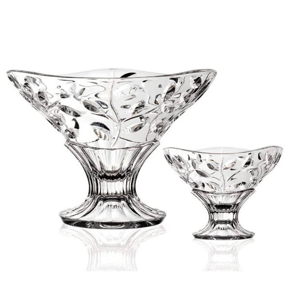 RCR Crystal Dessert Bowls Platinum 7 Pieces laurus