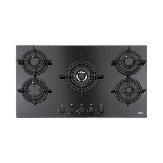 Franke Built-In Gas Hob 5 Burners 90Cm Black Glass FHCR 905 4G TC HE BK C