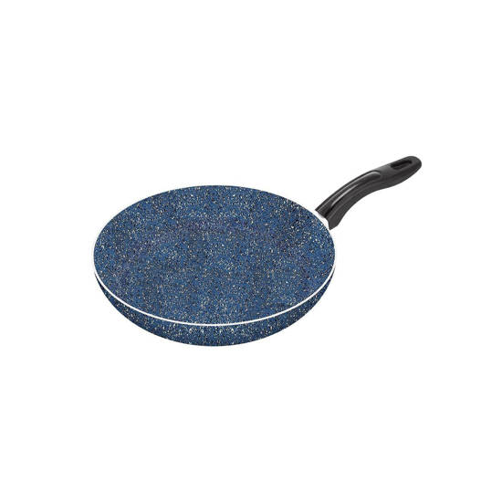 EL Dahan Rock Granite Frying Pan Size 22 cm Blue With Bakelite hand