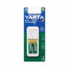 VARTA Mini Charger 2-AA 2100mAh NiMH Battery Charger - White