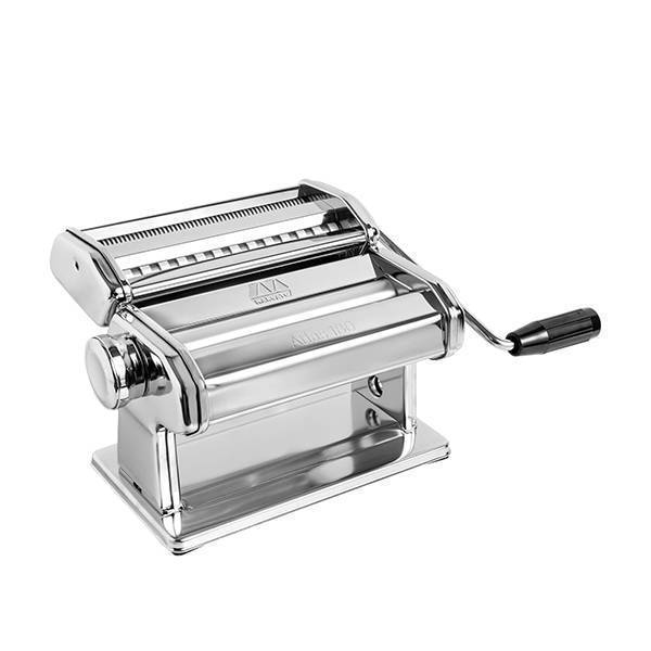 MARCATO Atlas 180 Classic Manual Pasta Machine Chrome Steel. Makes Lasagne, Fettuccine & Tagliolini