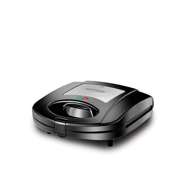 Black+Decker 2 In 1 Sandwich and Grill Maker 2 Slices 780 Watt Black TS2120-B5