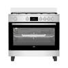 Beko Gas Cooker 5 Burners  90 cm Digital Display Stainless Steel BGGR 11225 GXA