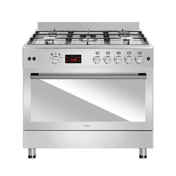 Ocean Gas Cooker 5 Burners 90 cm Digital Stainless  OCGR 9650-17 IP