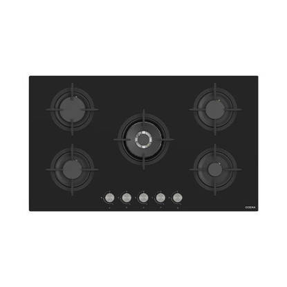 Ocean Built In Hob 5 Gas Burner 90 cm Black OHGGR 9401 N PRO SV