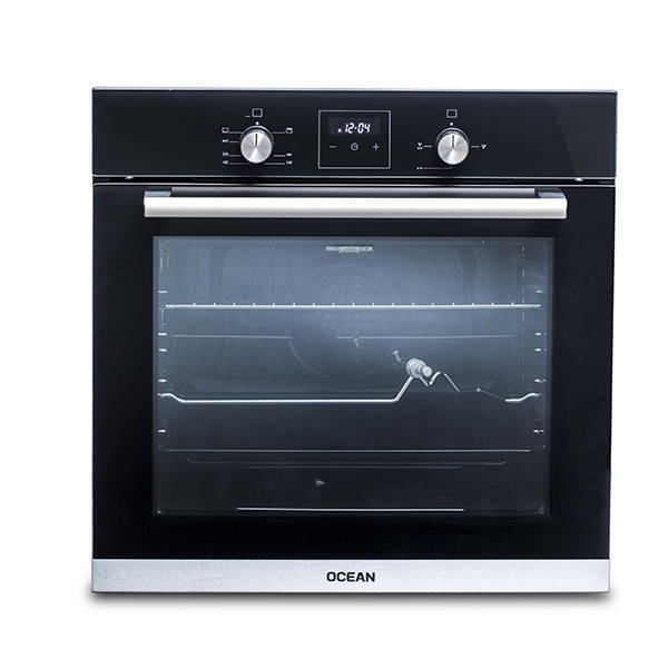 Ocean Built in Gas Oven 60cm 54 Liter Black OGVOF 64 NR C TC SV