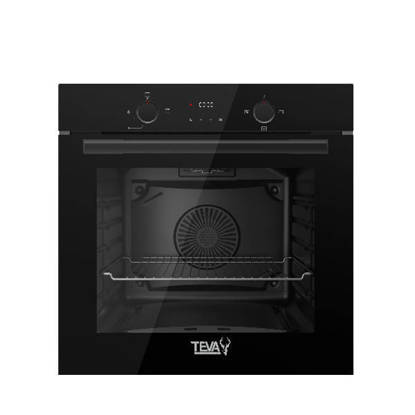 TEVA Built-in Gas Oven 60 CM 82 litres Digital Black Glass QGSTL GLASS