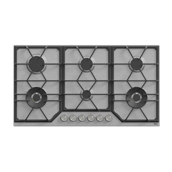 TEVA Built-in Gas Hob 6 Burners 90 cm Stainless Steel RT191