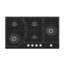 TEVA Built-in Gas Hob 5 Burners 90 cm Black Glass BF185W