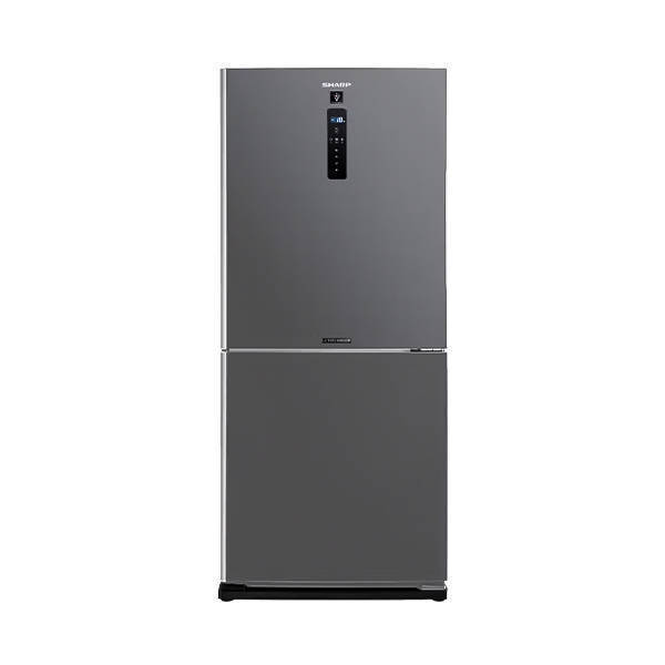 SHARP Fridge Inverter Digital Bottom Freezer 448 Liter Dark Stainless SJ-PV60K-DST