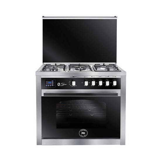 O-Signature smart Gas Cooker From Unionaire 5 Burners stainless C69SS-GC-511-ITSF-OS-2W-AL