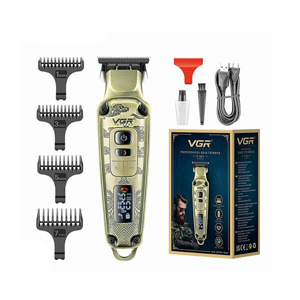 VGR Professional Hair Trimmer Gold V-901