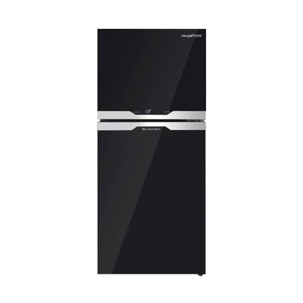 Phantom Refrigerator 370 Liter No Frost From Unionaire Digital Balck Glass URN-440D