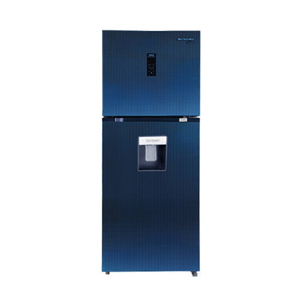 Oro Blue signature Refrigerator 545 Liter No Frost From Unionaire Digital Blue Glass URN-650D