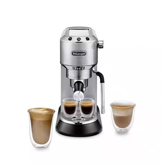 DeLonghi Dedica Arte Combination Coffee Maker 1350 Watt Silver EC885.M International Warranty