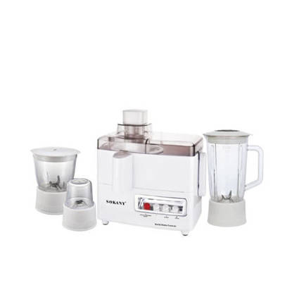 Sokany Food Processor 800 Watt 4*1 White SK-03029