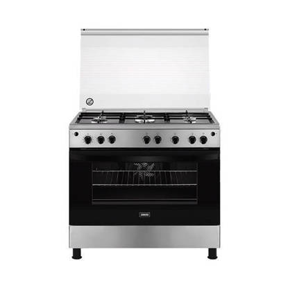 Zanussi Steel Max Gas Cooker 5 Burners Silver ZCG923A6XA