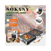 Sokany Electric Grill 2000 Watt Silver SK-08050