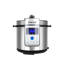 Sokany Electric Pressure Cooker 6 Liters 1500 Watt Digital Silver SK-07044