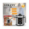 Sokany Electric Pressure Cooker 7 Liters 1500 Watt Digital Silver SK-07043