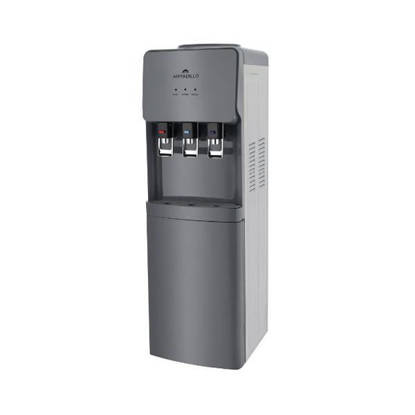 Armadillo Water Dispenser 3 Taps Hot/Cold/Normal With Refrigerator Grey ARM-WDS-FRI-GRY-0001