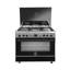 I Cook Auto Cook Gas Cooker From Unionaire 5 Burners Stainless Steel C69SS-PC-511-ICPS2F-IS-2W-AL