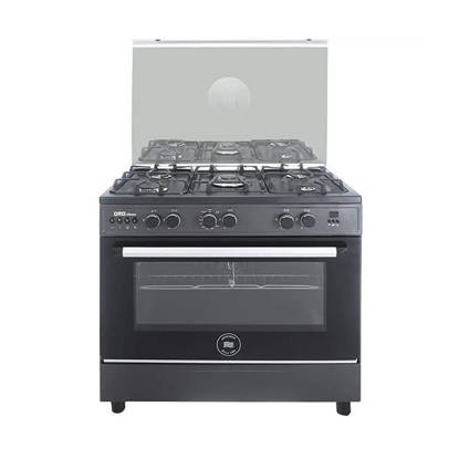 Oro Ghosto Gas Cooker from Unionaire 5 Burners Black C69BGM-P2C-511-IDSF-2W-GU-AL