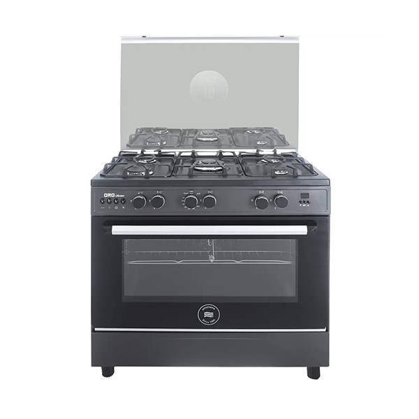 Oro Ghosto Gas Cooker from Unionaire 5 Burners Black C69BGM-P2C-511-IDSF-2W-GU-AL